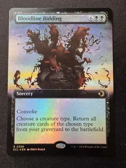 Bloodline Bidding (Extended Art FOIL) - MTG Lorwyn Eclipsed - NM/M - Image 1