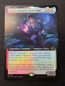 Kirol, Attentive First-Year - Extended Art FOIL - Lorwyn Eclipsed, Magic MTG NM - Image 1