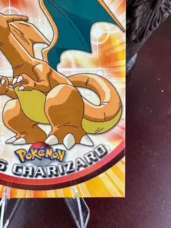 1999 Topps Pokemon Charizard - #06 - Non-Holo - TV Series 1 Blue Logo - Image 3