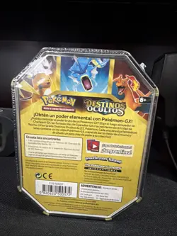 Pokemon TCG Hidden Fates Tin Charizard GX Factory Sealed Spanish - Image 2