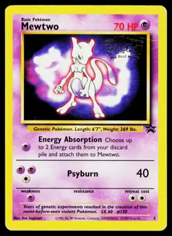 Mewtwo (Movie Promo) #03/53 Pokemon WoTC VINTAGE Promo HP - Image 1