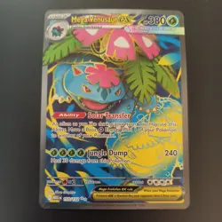 Pokemon TCG Mega Venusaur ex 155/132 ME01: Mega Evolution Ultra Rare Mint - Image 1