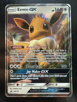 Pokemon Eevee GX SM176 Sun & Moon Black Star Promo (LP-) - Image 1