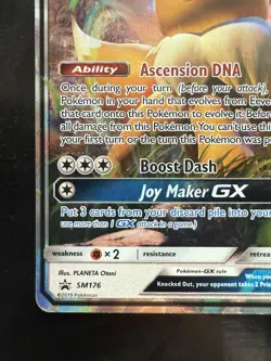 Pokemon Eevee GX SM176 Sun & Moon Black Star Promo (LP-) - Image 4