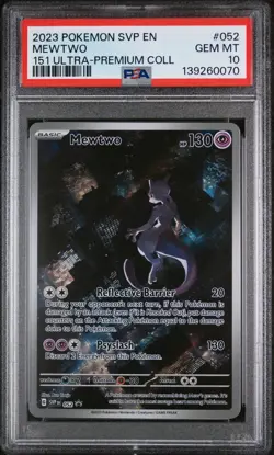 Mewtwo Pokemon Svp En-Sv Black Star Promo 052 NM PSA 10 - Image 1