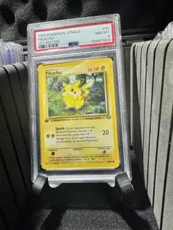 PIKACHU #60 PSA 8 • 1999 Pokemon Jungle 60 1st Edition • - Image 1
