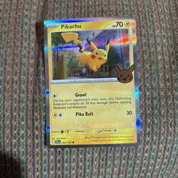 Pikachu 2023 Trick Or Trade Halloween Pokemon TCG Holo Rare 062/193 - Image 1