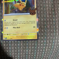 Pikachu 2023 Trick Or Trade Halloween Pokemon TCG Holo Rare 062/193 - Image 2