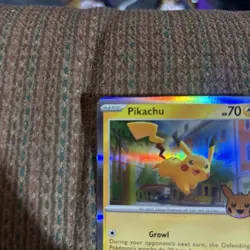 Pikachu 2023 Trick Or Trade Halloween Pokemon TCG Holo Rare 062/193 - Image 4