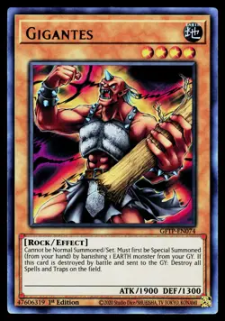 Yugioh! Gigantes GFTP-EN074 Ultra Rare 1st Ed - Image 1