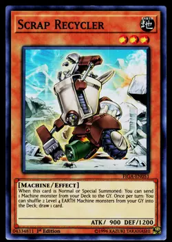 Yugioh! Scrap Recycler FIGA-EN051 Super Rare 1st Ed - Image 1