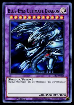 Yugioh! Blue-Eyes Ultimate Dragon (Blue) LDS2-EN018 Ultra Rare 1st Ed VLP - Image 1
