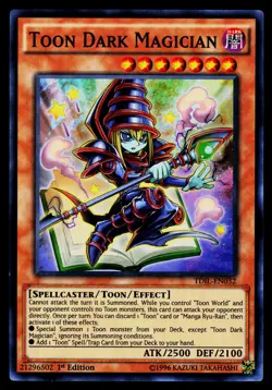 Yugioh! Toon Dark Magician TDIL-EN032 Super Rare 1st Ed VLP - Image 1
