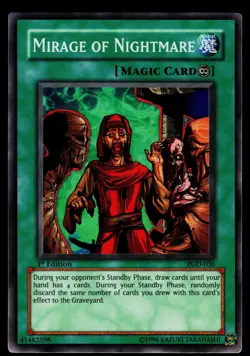 Yugioh! Mirage of Nightmare PGD-036 Super Rare 1st Ed VINTAGE LP - Image 1