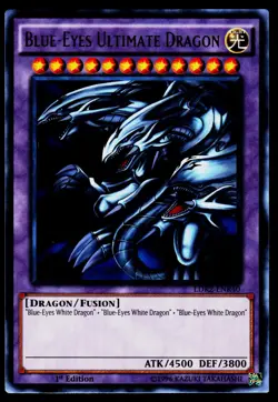 Yugioh! Blue-Eyes Ultimate Dragon LDK2-ENK40 Ultra Rare 1st Ed LP - Image 1