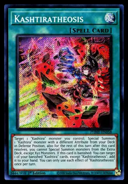 Yugioh! Kashtiratheosis PHHY-EN058 Secret Rare 1st Ed - Image 1