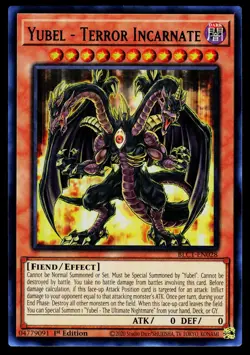 Yugioh! Yubel BLC1-EN028 Ultra Rare 1st Ed (Silver Lettering) - Image 1