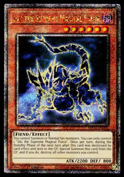 Yugioh! Ido the Supreme Magical Force Quarter Century Secret Rare MP24-EN026 1st - Image 1