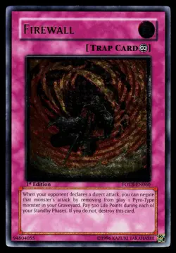 Yugioh! Firewall (UTR) FOTB-EN060 Ultimate Rare 1st Ed MP - Image 1