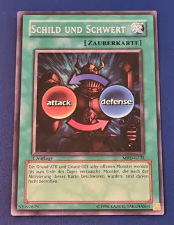 Yu Gi Oh Schild und Schwert # MRD-G131 Rare 1.AUFLAGE Metal Raiders DE N.Mint - Image 1