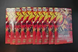 One Piece The Best Vol 2 Premium Booster PRB-02 Sleeved Booster Pack Lot Of 10 - Image 1