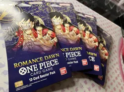 4x Pre-Errata Romance Dawn Sleeved Booster Packs OP-01 One Piece TCG - Image 1