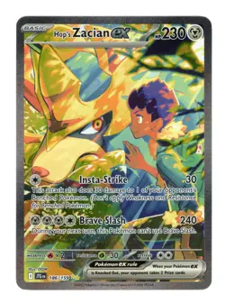Hop's Zacian ex 186/159 Journey Together Special Illustration Rare Pokemon Card - Image 1