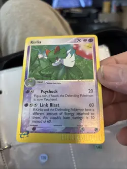 Pokemon Card Kirlia 40/100 EX Sandstorm Reverse Holo LP NM G137 - Image 1