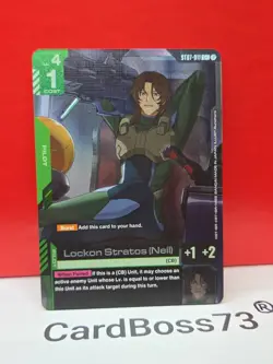 🔥 Lockon Stratos (Neil) ST07-011 C+ Gundam Card Game , Celestial Drive - Image 1