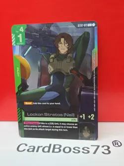 🔥 Lockon Stratos (Neil) ST07-011 C+ Gundam Card Game , Celestial Drive - Image 3