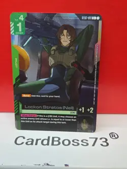 🔥 Lockon Stratos (Neil) ST07-011 C+ Gundam Card Game , Celestial Drive - Image 5