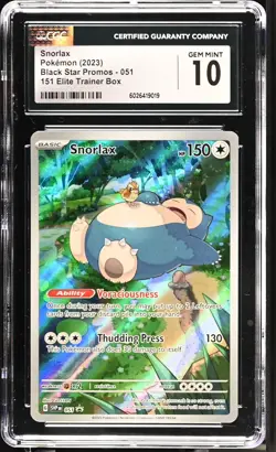 Snorlax 051 Sv: Scarlet & Violet Promo Cards Holo CGC 10 - Image 1