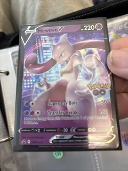 Mewtwo V Pokemon GO Holo Promo Pokemon Card - Image 1