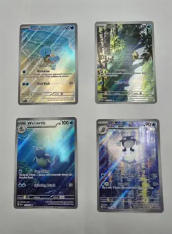 Pokemon Card Lot - Illustration Rare 151 Squirtle Wartortle SV Collect English - Image 2