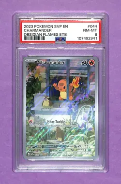Pokemon Charmander 044 Sv: Scarlet & Violet Promo Cards Holo PSA 8 - Image 1