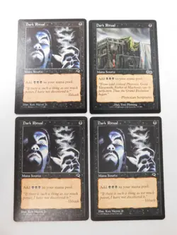 Dark Ritual x4 Tempest Playset Instant Magic the Gathering TCG Trading Card Mtg - Image 1