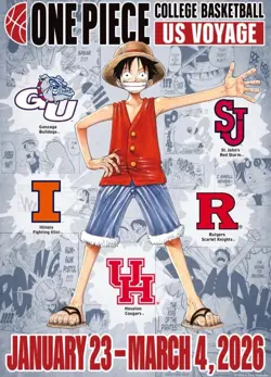 One Piece Monkey.D.Luffy US College Basketball Rutgers Promo Card PRESALE - Image 1