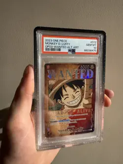 PSA 10 Monkey D Luffy ST01-012 OP03 Wanted Alt Art One Piece Card English - Image 3