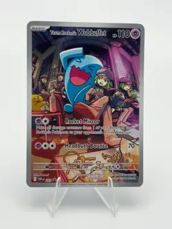 Team Rocket's Wobbuffet 203 SV: Scarlet & Violet Promo Cards Holo Pokemon TCG NM - Image 1