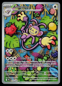 Pokemon Card - Ambipom Phantasmal Flames 107/094 Holo Illustration Rare - Image 1