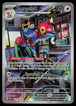 Pokemon Card - Porygon-Z Paradox Rift 214/182 Holo Illustration Rare - Image 1