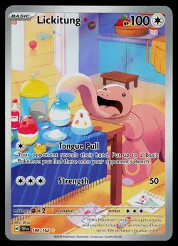 Pokemon Card - Lickitung Temporal Forces 180/162 Holo Illustration Rare - Image 1