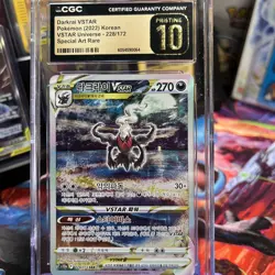 CGC 10 Pristine Darkrai VSTAR 228/172 SAR VSTAR Universe s12a Pokemon Card - Image 1