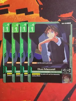 Gundam Card Game Duo Maxwell GD01-090 - Newtype Rising Rare FOIL NM Playset 4X - Image 1