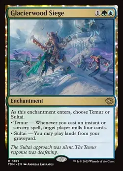 Glacierwood Siege - Foil TDM NM MTG - Image 1