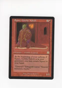 Squee, Goblin Naboob Mercadian Masques LP MTG Magic the Gathering #1 - Image 1