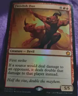 Magic The Gathering: Fiendish Duo [Foil] - MTG Game Night 2019 - (Mythic - LP) - Image 1
