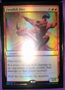 Magic The Gathering: Fiendish Duo [Foil] - MTG Game Night 2019 - (Mythic - LP) - Image 2