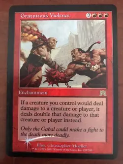 MTG - Gratuitous Violence FOIL - Onslaught - NM - Image 1