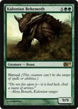 1 x Kalonian Behemoth - Magic 2010 - Moderate Play - MTG - Image 1